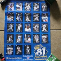1986 Dodgers Poster