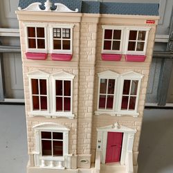 FISHER PRICE VINTAGE TOWNHOUSE DOLLHOUSE