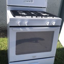 Whirlpool Gas Stove 30”Wide With Heavy Duty Grates