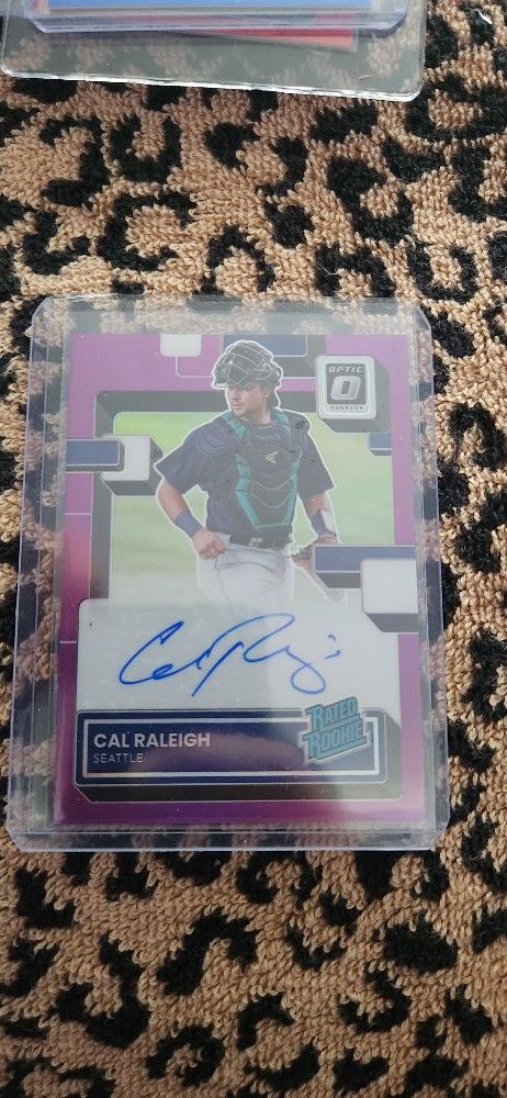 Cal RALEIGH autographed Rookie Card RC PRIZM 35/150
