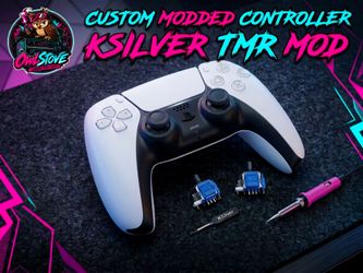PS5 DualSense Controller (Latest BDM-060) – K-Silver JS13 Pro+ TMR Anti-Drift Joysticks