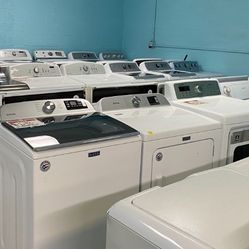 Washers and Dryers with 30-day warranty