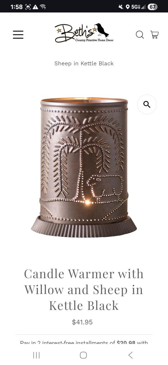 Primitive Candle Burner 