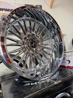 22x12 chorme wheel tires hardcore with tires 6lug trucks
