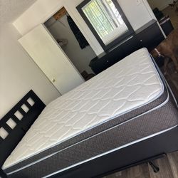 Bed Dresser With Mirror And Night Stand Matching Set 