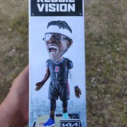 *Autographed* Reggie Jackson Clippers Bobblehead 