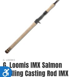 G Loomis Bait caster Salmon Rod IMX 9’9 Great Condition