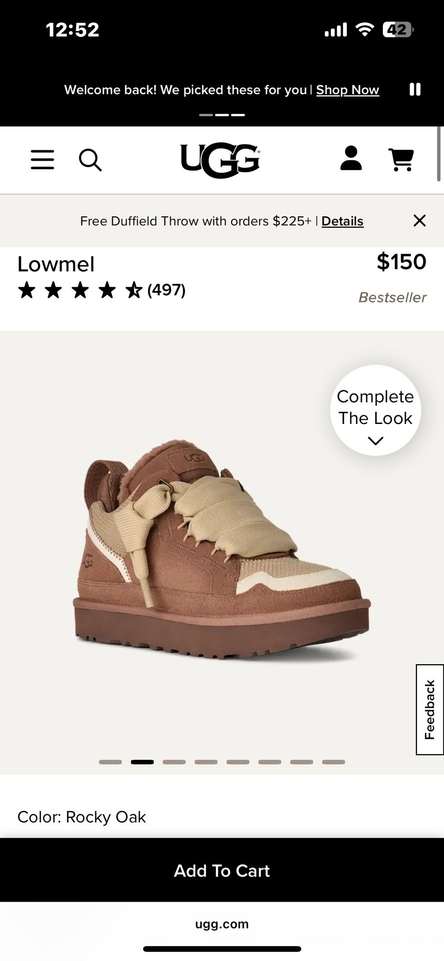 Lowmel Rocky Oak UGG Sneakers
