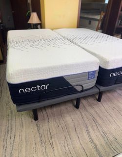 Nectar Luxe Hybrid, Twin XL Mattress Split King