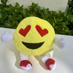 Heart Eyes Emoji Plush Toy – Small & Cute 