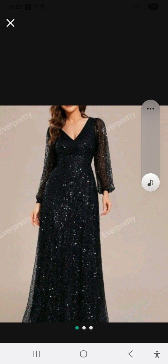 Vestido Brillante Especial Para Fiestas Talla ( L )