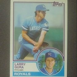 1983 Topps Larry Gura Kansas City Royals #340 Baseball Card Vintage Collectible Sports MLB