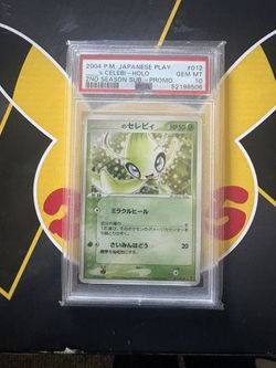 2004 Pokémon Japanese Play Promo #012 Celebi-Holo 2nd Season PSA 10