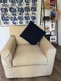 Oversized Cream Color Chair — Good Condition