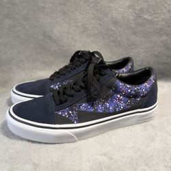 Vans Old Skool Warp Galaxy Glow in the Dark Shoes Size Women's 8