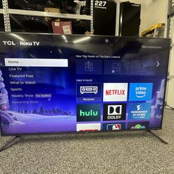 TCL Roku 65” 4k HDR TV