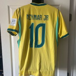 Brazil Neymar Jr #10 Football Jersey