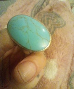 Antique 10 carat turquoise rinng75$OBO