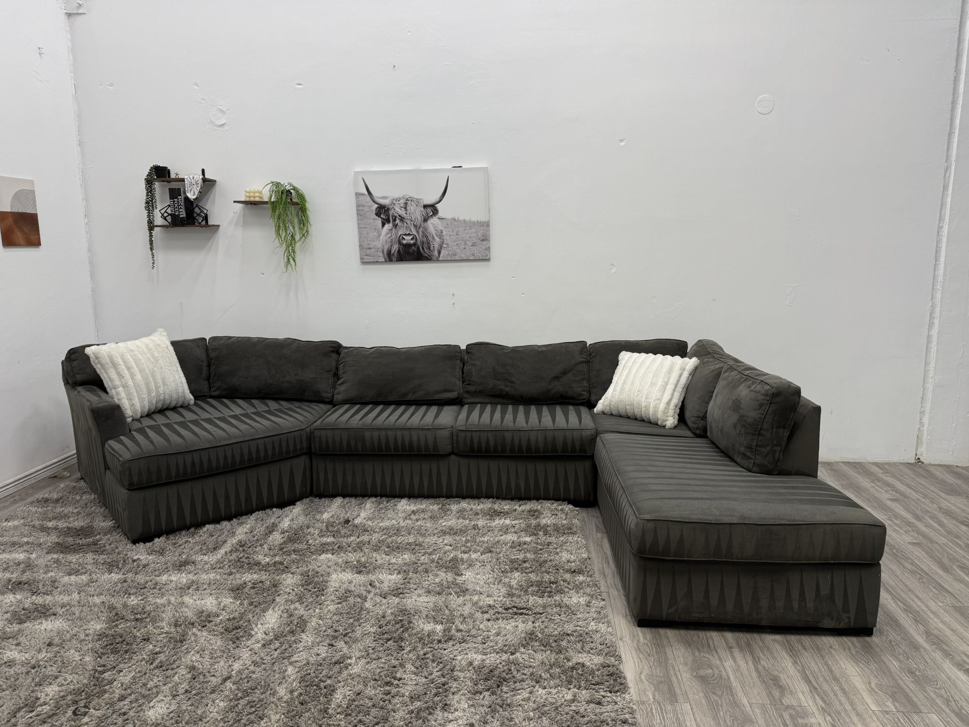 Gray Sectional Couch - Free Delivery