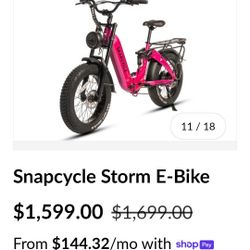 Snapcyclw Storm E Bike