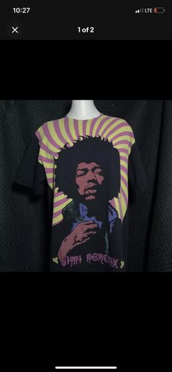 Jimi Hendrix Large Print Tee Shirt Size Large