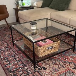 Glass coffee table, Available For Pick Up!