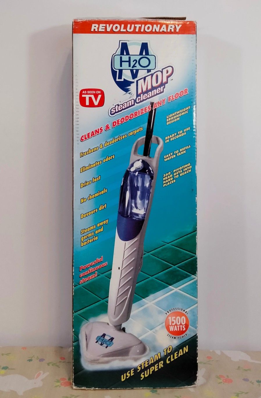 H2O MOP Steam Cleaner Hand Held As Seen On TV 1500 Watt