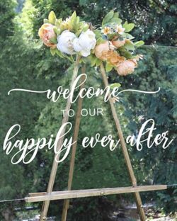 Welcome To Our happily Ever After Decal