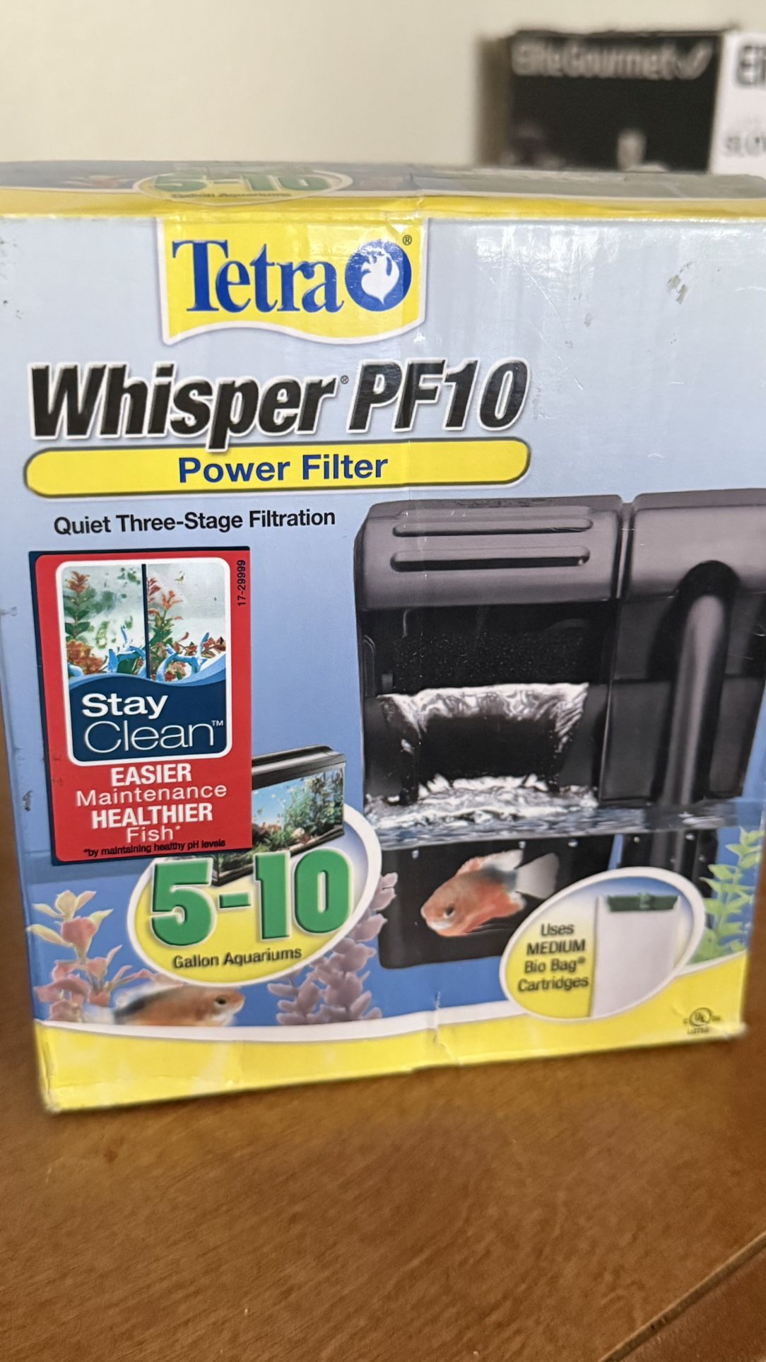 Tetra Whisper Power Filter 10 Gallons, Quiet 3-Stage Aquarium Filtration