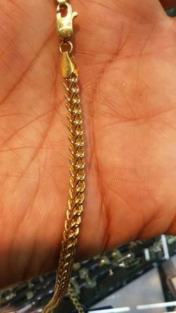 10k diamond cut franco 24 inch long 17.7 grams