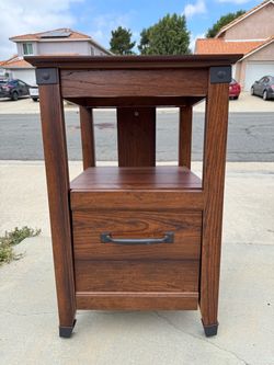 Rustic Wood Accent Table