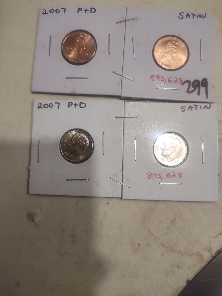 2007 P And D Pennies And Dimes