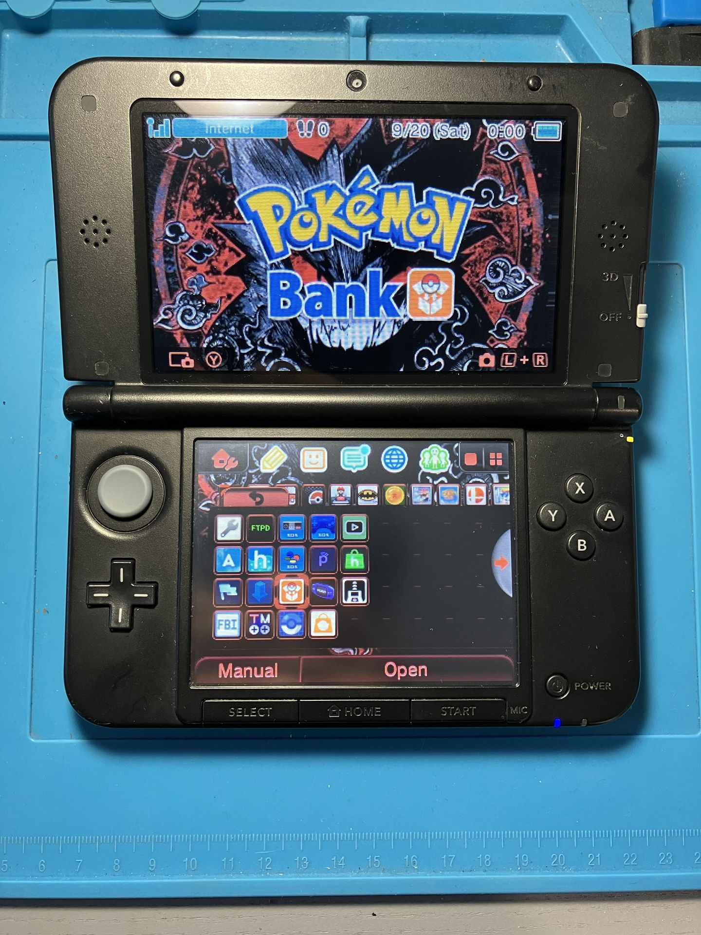 Nintendo Red 3DS XL - Custom Setup - 64GB 
