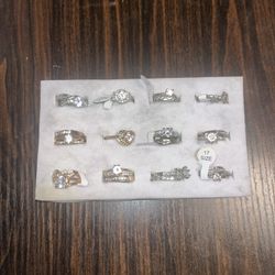 12 Ring Set Or Individual Rings