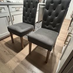 Gray Dining Chairs Set Of 2