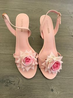 Pink coquette heels