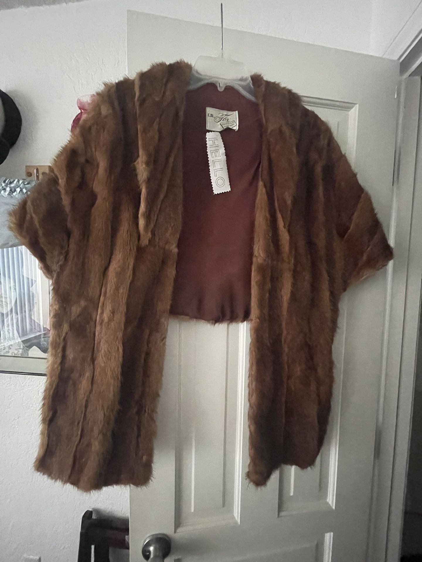 Vintage Fur Shawl