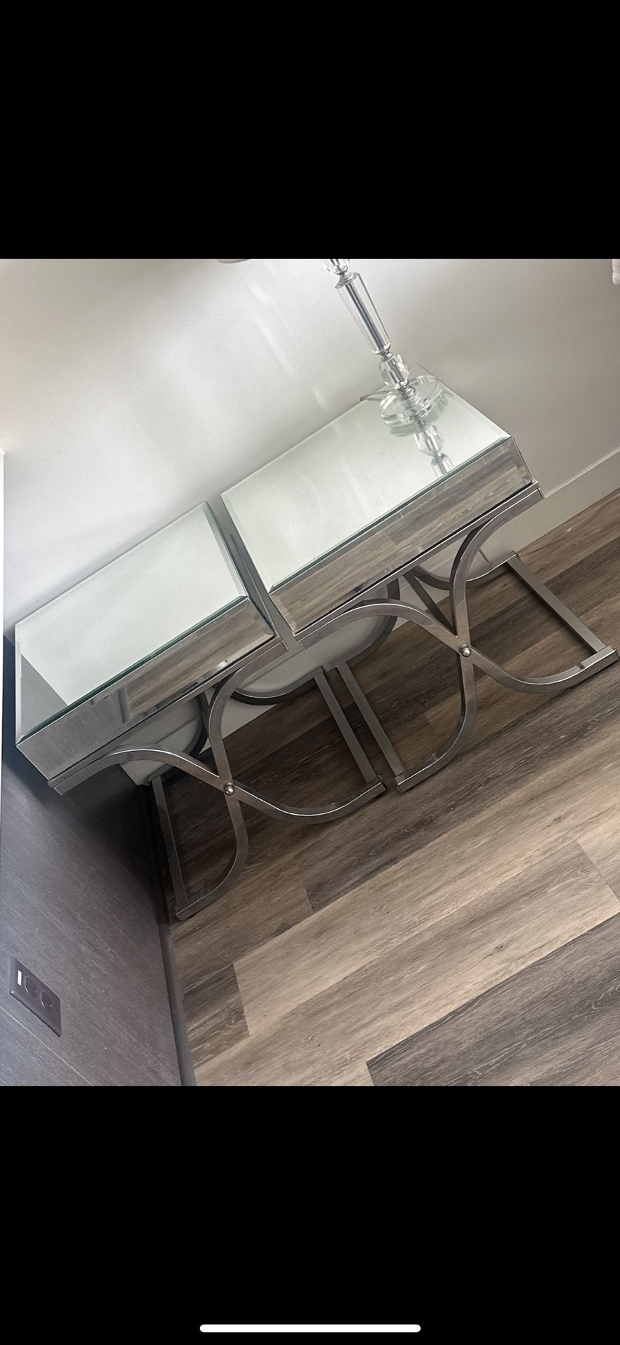 Mirrored End Tables