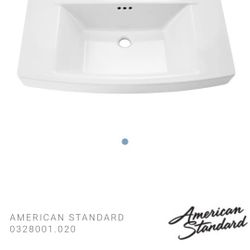 Townsend 30" 19-1/2" Pedestal Sink Top Only with Hole