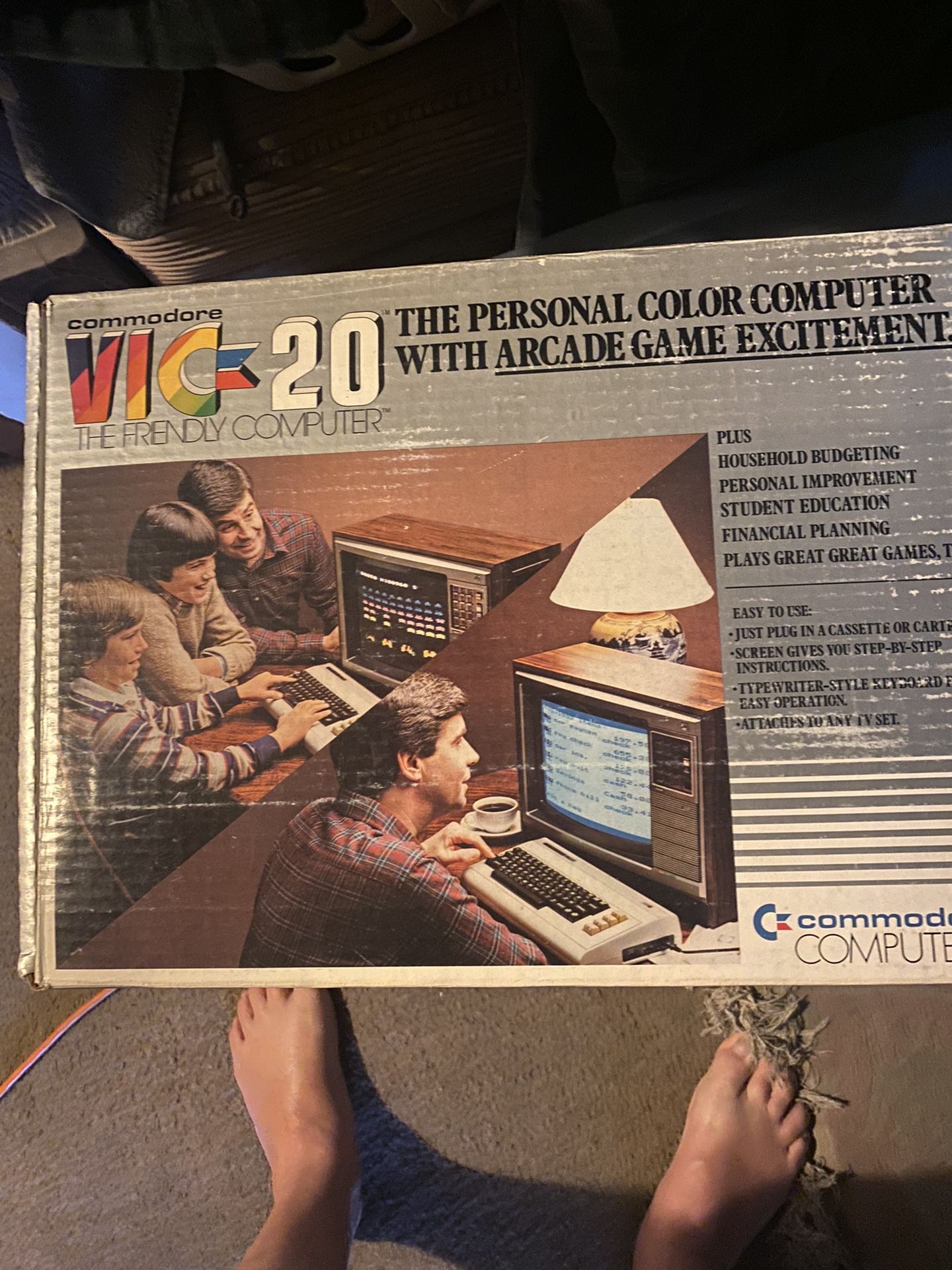 Vic 20 Commodore computer with arcade games