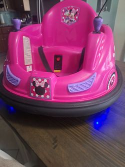 Minnie mouse bumper car