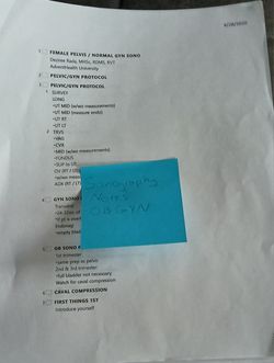 Comprehensive Sonography OBGYN Review Notes