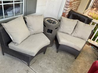 Small Patio With Fire Pit 