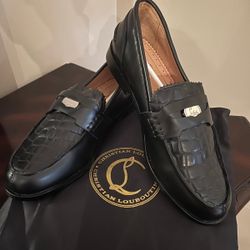 Christian Laboutin Penny Loafers Mens Sz 42