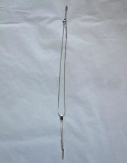 Lariat Necklace - silver