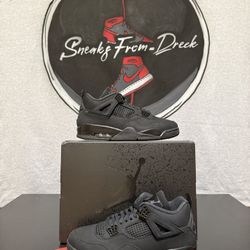 Nike Air Jordan 4 Black Cat Men Sz 12