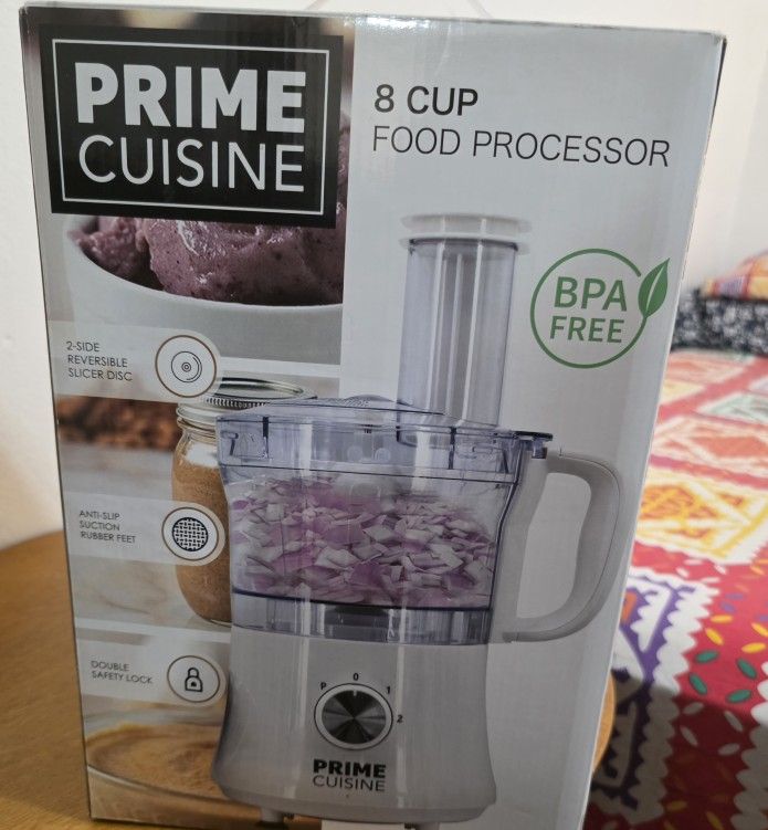 Prime Cusine 8 Cups Food Processor (New)