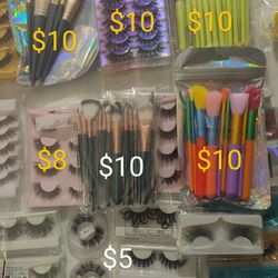 Makeup Brushes, Eyelashes And Glue Pricing,Price Picture