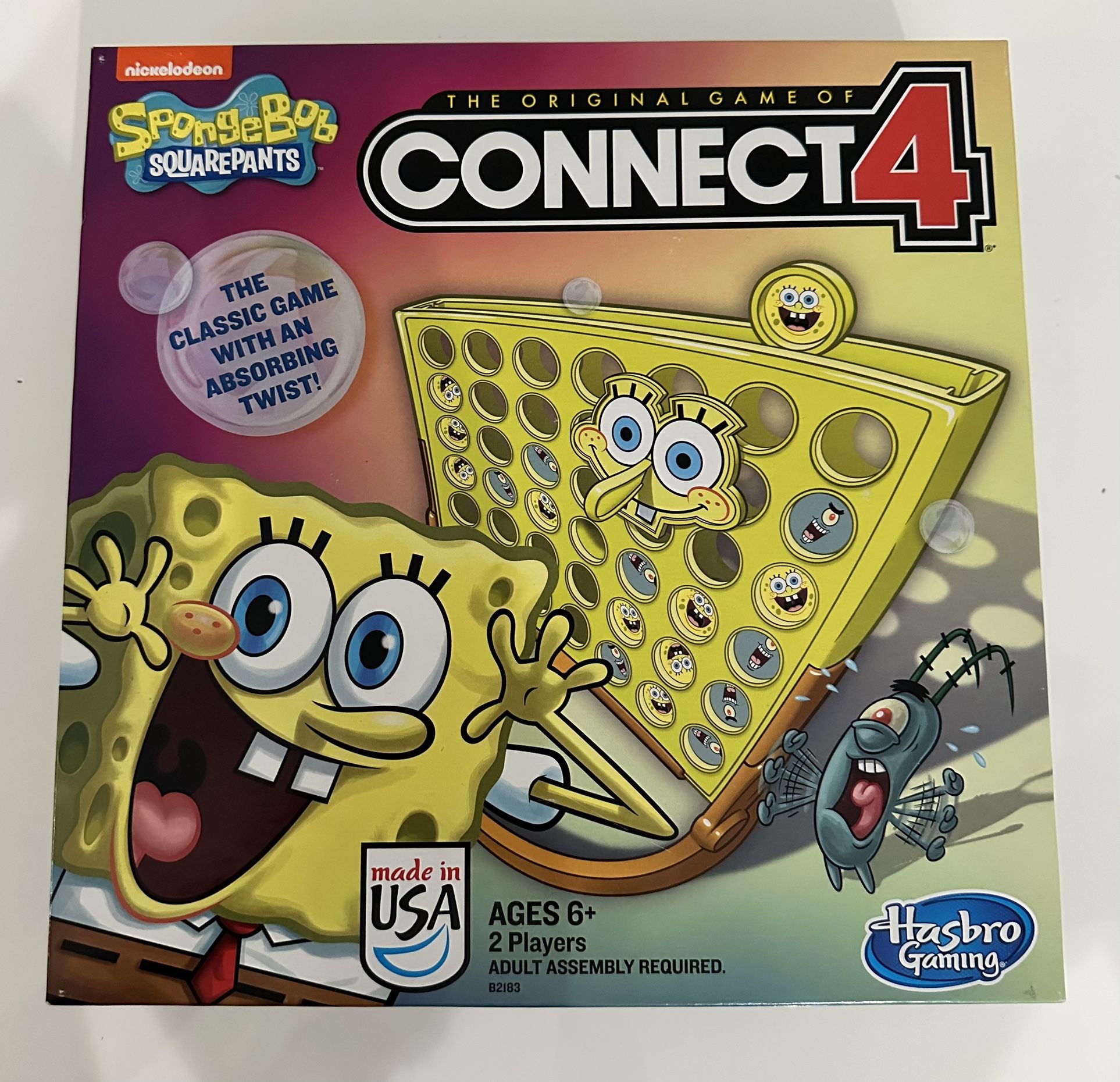 SpongeBob Squarepants Nickelodeon Original Connect 4 Game, Hasbro