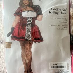 Halloween Gothic Red Riding Hood Costume